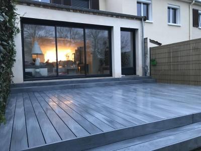 Terrasse composite sur ossature ZM Reims