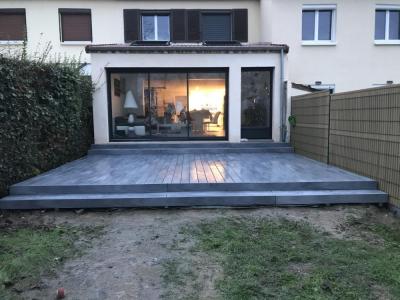 Terrasse composite sur ossature ZM Reims