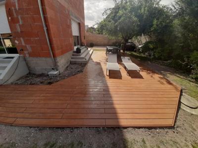 Terrasse composite sur ossature ZM 