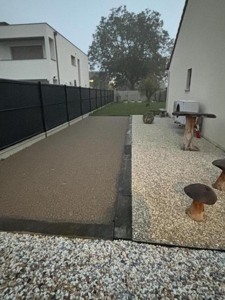 Aménagements terrain de pétanque hermonville 