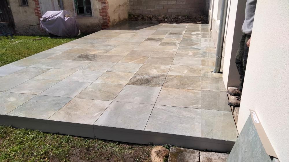 Terrasse grès ceram 