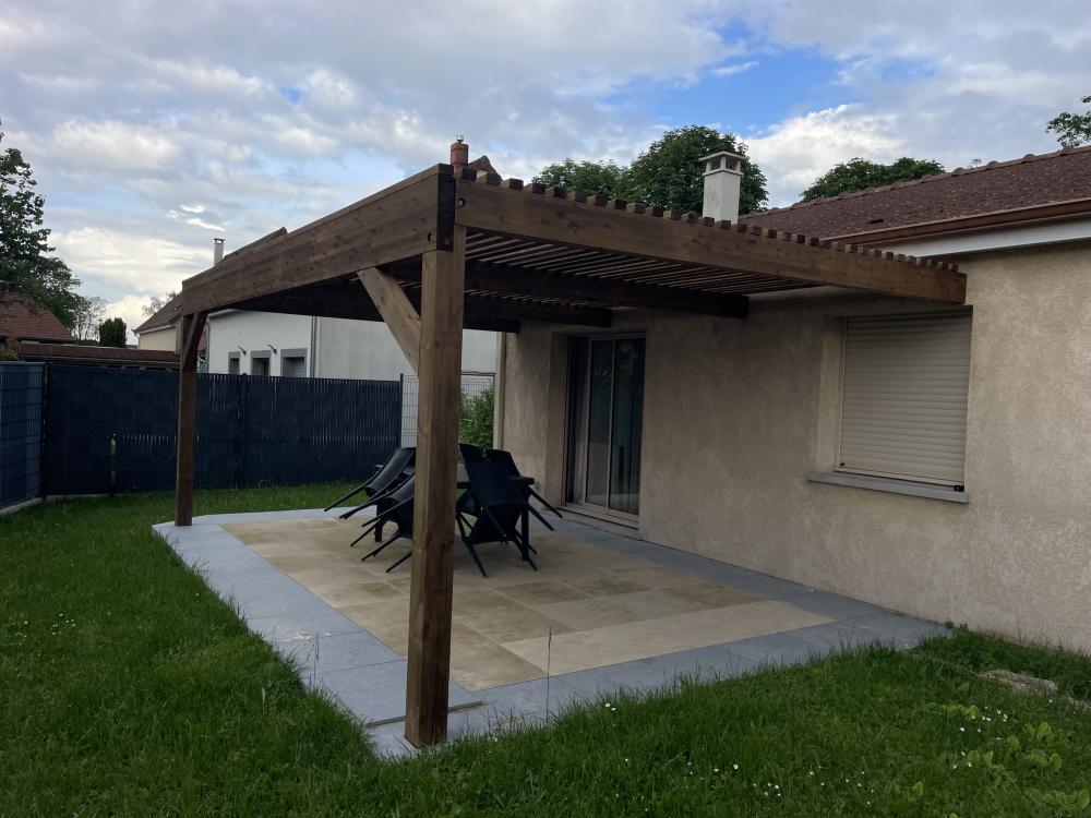 Terrasse et pergolas bois Beine Nauroy