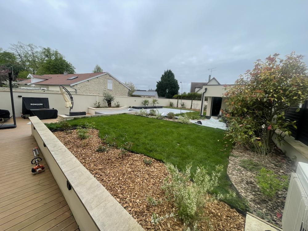 Conception et réalisation jardin Geux