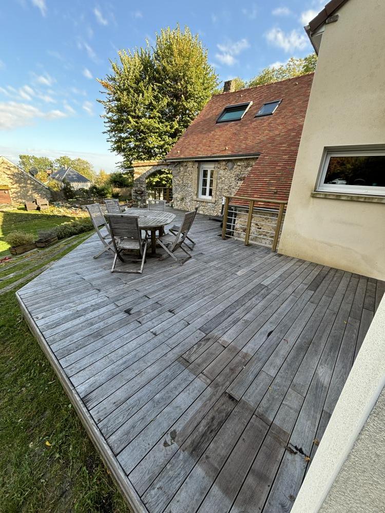 Terrasse thermofrêne sur ossature terrassteel 